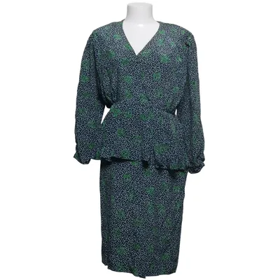Dress (Blue, Green, White) from Jaeger Silk