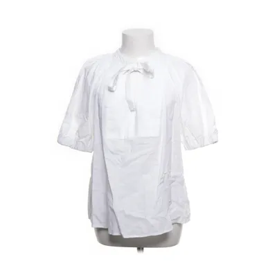 Strikblouse (Wit) van H&M Premium Quality Linnen, Katoen