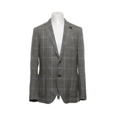 Kavaj (Grön, Flerfärgad) från Lardini Linne, Silke, Ull, Polyester, Viskos, Kupro