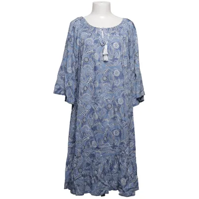 Kjole (Blå, Hvid) fra Isolde Viscose