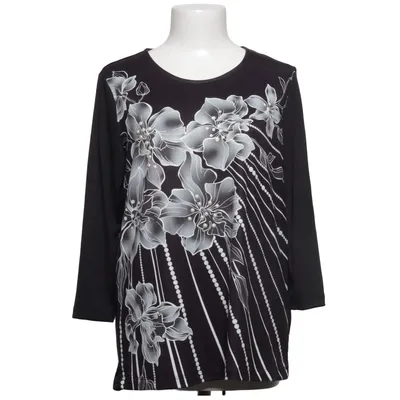 Topp (Svart, Vit) från Komplimente Elastan, Polyester