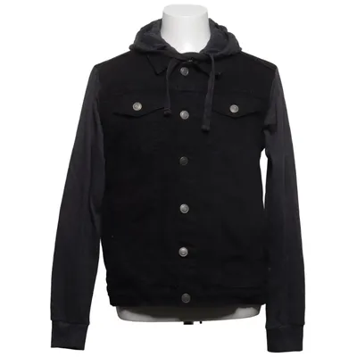 Denim jacket (Black, Gray) from Brave Soul Cotton, Elastane, Polyester
