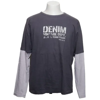 Long sleeve T-shirt (Gray, White) from George Cotton