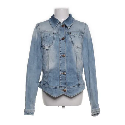 Denim jacket (Blue) from Denim Identity by Zizzi Cotton, Elastane