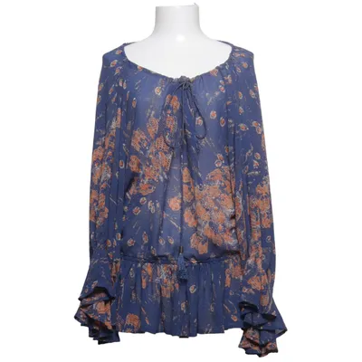 Blouse (Blue, Orange, Multicolored) from Moda International Polyester