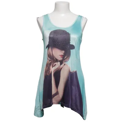 Tank Top (Blue, Multicolored) from Charbell Elastane, Viscose