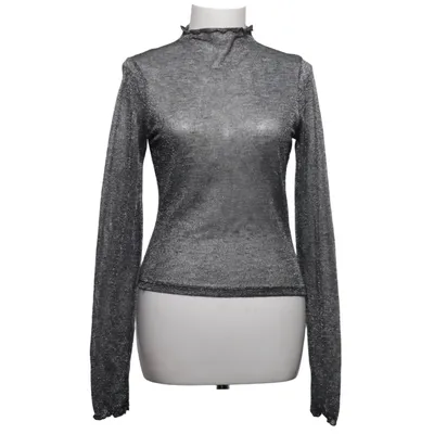 Top (Sølv) fra Chloé B x NA-KD Metallfiber, Polyester, Viscose