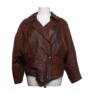 Läderjacka (Brun) från Zara Leather Collection Skinn
