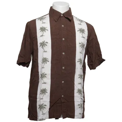 Short sleeve shirt (Brown, White) from Croft&Barrow Viscose