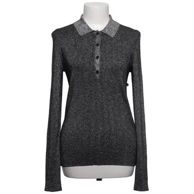 Strickpullover (Schwarz, Grau) von Boss Metallfaser, Viskose, Wolle