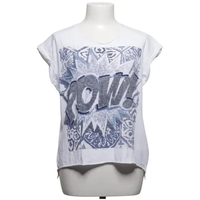 T-shirt (White, Blue) from Rich & Royal Cotton