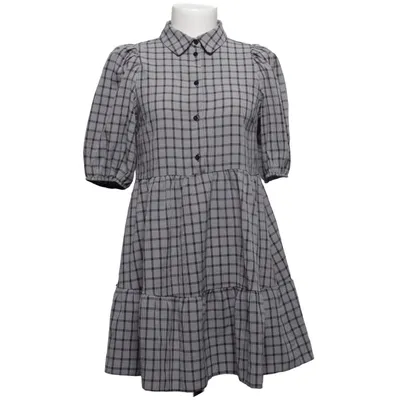 Kjole (Sort, Hvid) fra Miss Selfridge Petites Polyester, Viscose