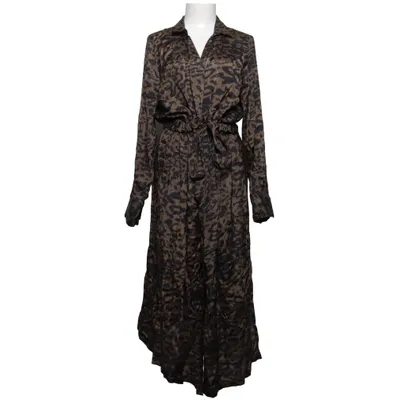 Skjortekjole (Brun, Sort) fra Kaffe Viscose