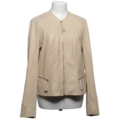Leren jack (Beige) van Milestone