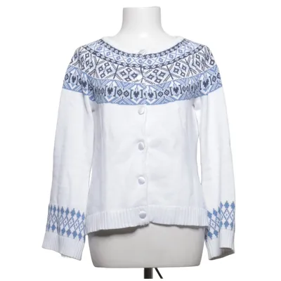 Cardigan (White, Blue) from Jumperfabriken Cotton