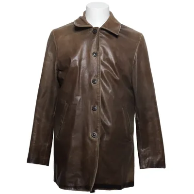 Läderjacka (Brun) från Saki Skinn, Polyester