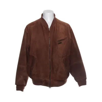 Läderjacka (Brun) från Hollies Acetat, Bomull, Nylon, Skinn