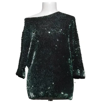 Pull-over (Noir, Vert) de Dents Acrylique