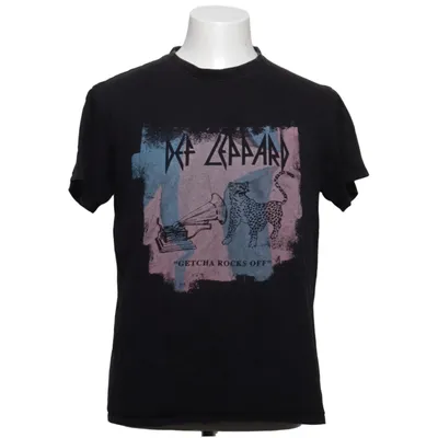 T-shirt (Black) from Def Leppard Cotton
