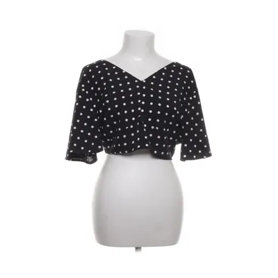 Wickelbluse (Schwarz, Weiß) von Shein Polyester