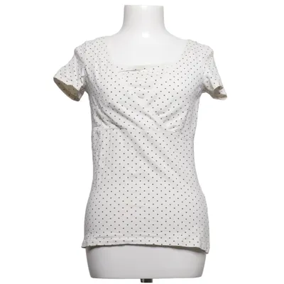 Ammebluse (Hvid, Sort) fra H&M Mama Bomuld, Elastan