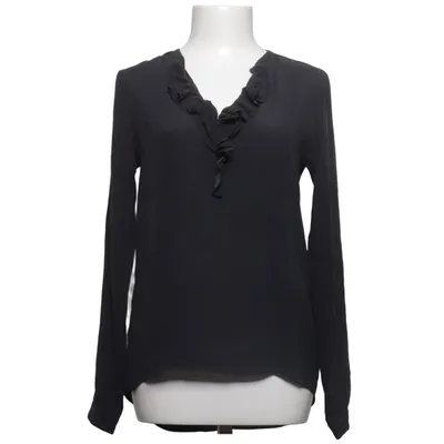 Bluse (Sort) fra Daniels Elastan, Silke