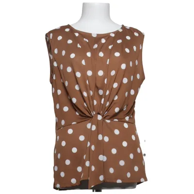 Haut (Marron, Blanc) de Hallhuber Polyester