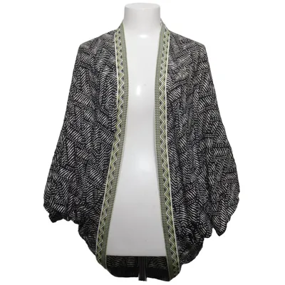 Kimono (Noir, Blanc) de Warehouse Modal, Polyester