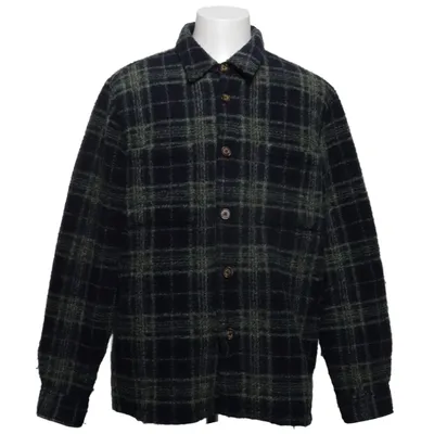 Overshirt (Blauw, Groen) van Portuguese Flannel Polyester, Viscose, Wol