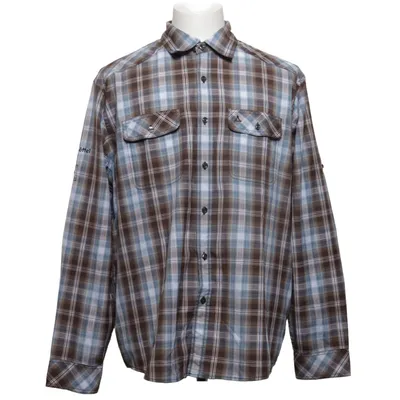 Flannel shirt (Brown, Blue) from Schöffel Polyester