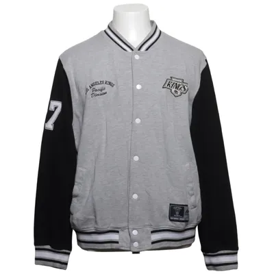 Collegejacke (Grau, Schwarz) von Majestic Athletic Baumwolle, Polyester