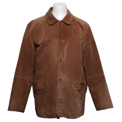 Leather blazer (Brown) from Henry Morell Leather, Polyester, Viscose