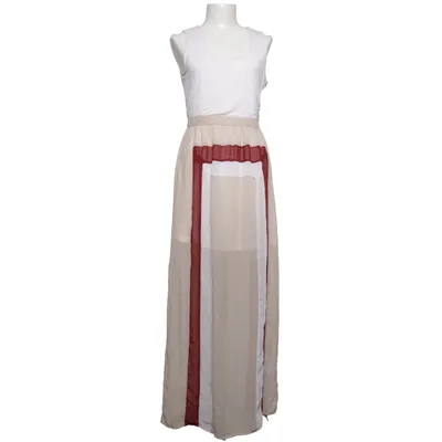 Maxikjole (Hvid, Beige, Rød) fra Charming Charlie Elastan, Polyester, Viscose