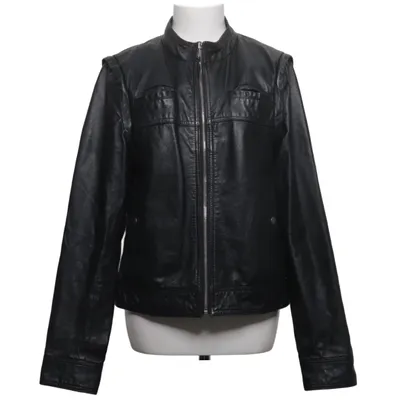 Leather jacket (Black) from ONLY Edge Collection Leather, Polyester
