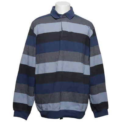Rugbytrøje (Blå, Grå) fra Coney Island Bomuld, Polyester