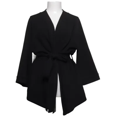 Slå om-cardigan (Sort) fra Happy Holly Elastan, Polyester