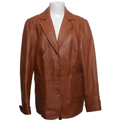 Leather blazer (Brown) from Yuppie Leather, Polyester