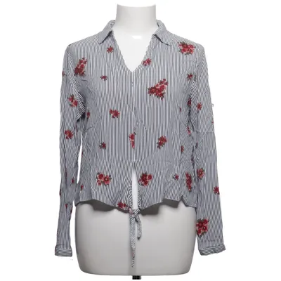Blouse (White, Blue, Red) from Clockhouse by C&A Viscose