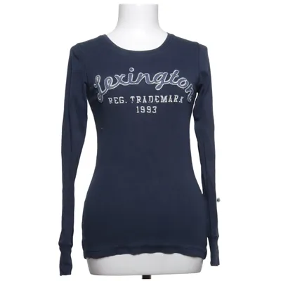 Långärmad t-shirt (Blå) från Lexington Bomull, Elastan