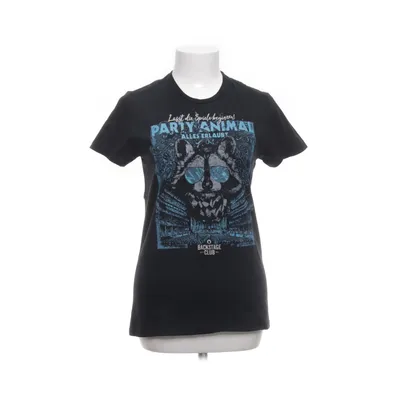 T-shirt (Zwart, Blauw) van Gildan Softstyle Katoen