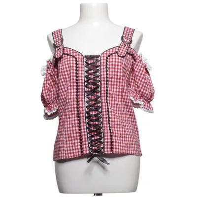 Dirndlblus (Röd, Vit) från Brandl Tracht Bomull, Elastan, Polyester