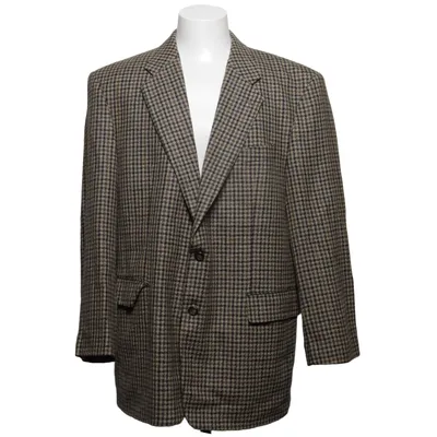 Blazer (Beige, Blauw, Meerkleurig) van Benvenuto. Viscose, Wol