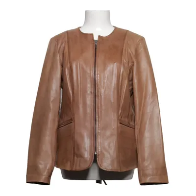 Veste en cuir (Marron) de Saki Collection Coton, Cuir, Polyester