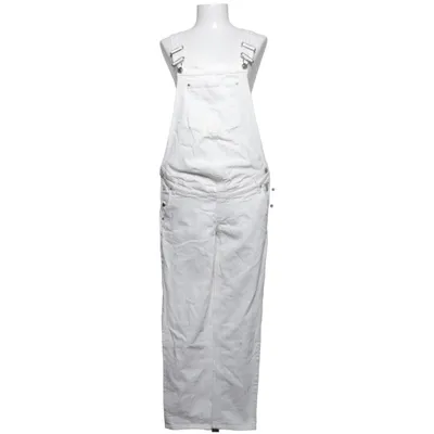 Hängselbyxor (Vit) från H&M Mama Bomull, Elastan