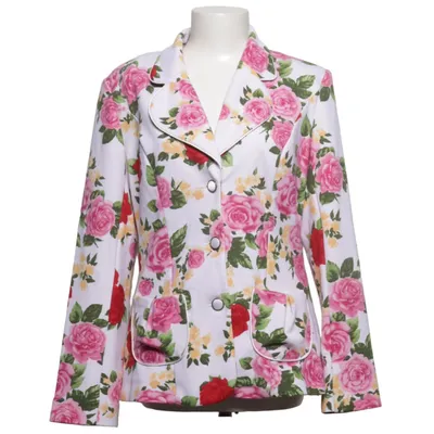 Blazer (Hvid, Flerfarvet) fra Pompöös Elastan, Polyester