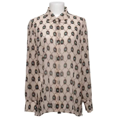 Blus (Beige, Flerfärgad) från Himmelblau Couture by Lola Paltinger
