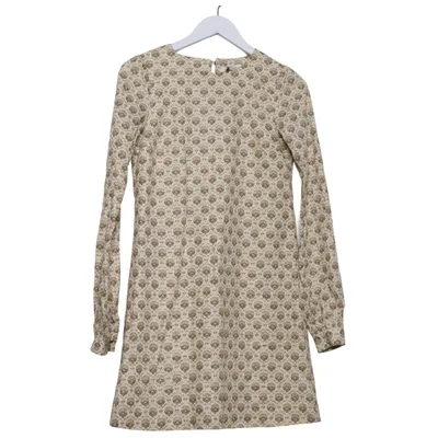 Jurk (Beige, Bruin) van Ulrika Sandström Katoen, Polyester