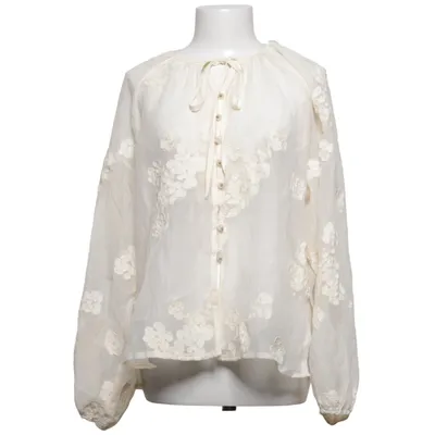 Blouse (Wit) van Azara Katoen, Polyester, Tencel