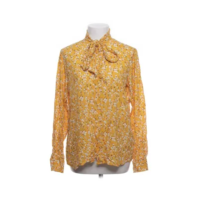 Sløjfebluse (Gul, Flerfarvet) fra The Shirt Factory Viscose