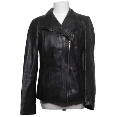 Biker jacket (Black) from Helium Leather, Polyester